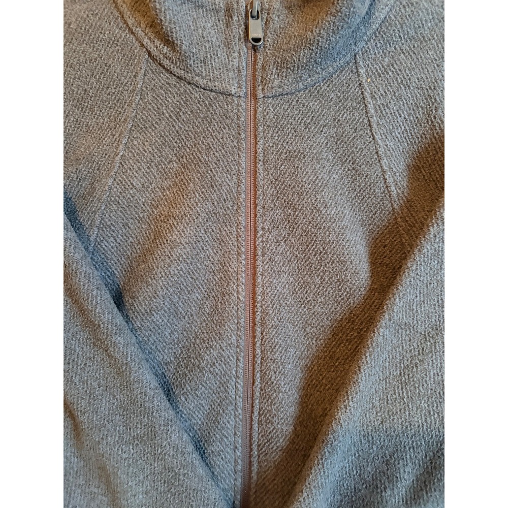 ATHLETA Blue Herringbone Stroll Fleece Full Zip‎ Jacket Women Plus Size 2X - Picture 5 of 10
